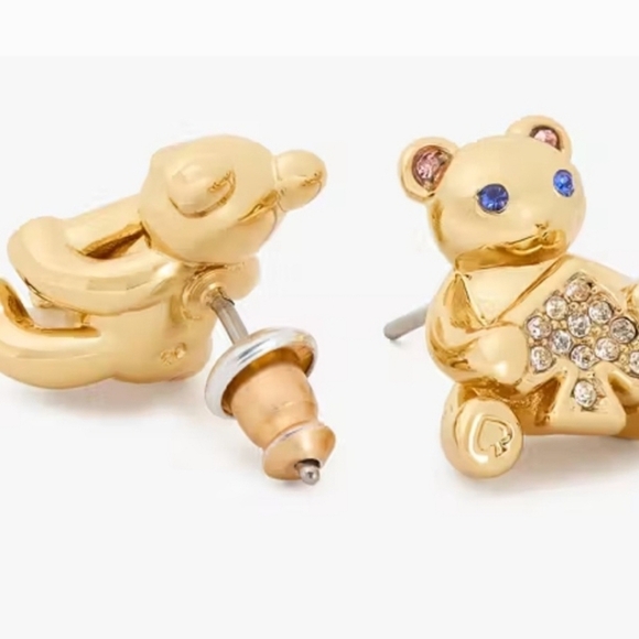 🔹️Kate Spade🔹️ Oh What Fun Spade Teddy Studs [$79 MSRP] - Picture 2 of 5